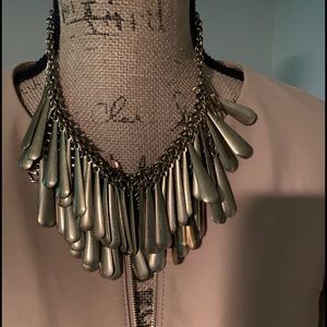 Chico’s Goldish Tone Necklace and Earrings